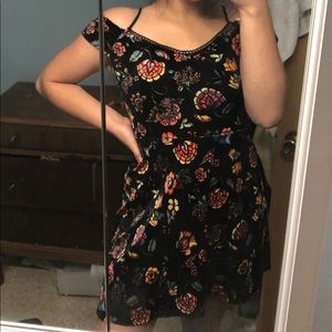 Small velvet forever 21 skater dress